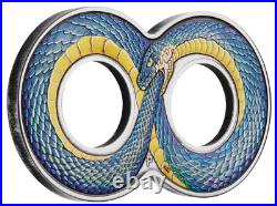 2022 OUROBOROS ANTIQUED 2oz Silver $2 COIN NGC MS70 ER