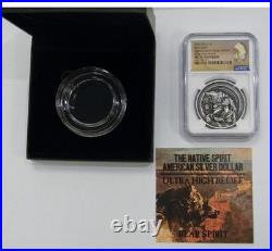 2022 Oglala Lakota Sioux Nation $1 1oz Silver Antiqued Coin Bear Spirit 2022 Oglala Lakota Sioux Nation $1 1oz Silver Antiqued Coin Bear Spirit