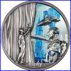 2022 Palau $10 Daydreamer Future 2 oz Silver Antique Finish Coin