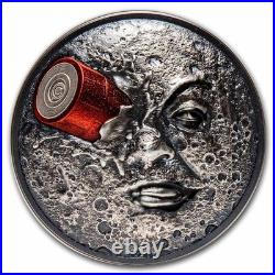 2022 Palau 2 oz Silver Antique Trip to the Moon 120th Anniversary 2022 Palau 2 oz Silver Antique Trip to the Moon 120th Anniversary