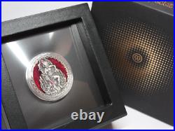 2022 Republic of Cameroon Mephistopheles 2oz Antique Silver Coin OGP 045GRA