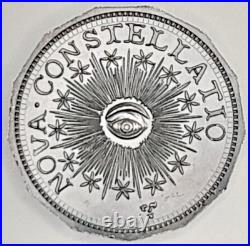 2022 SILVER SMITHSONIAN Limited Ed 2oz 1783 13-SIDED NOVA CONSTELLATION-ANTIQUED