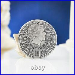 2022 Silver 2 oz Niue Roman Gods Juno Antique HR Coin