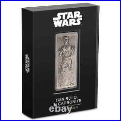 2022 Star Wars Han Solo in Carbonite 3 oz Silver Coin Only 5,000 Minted