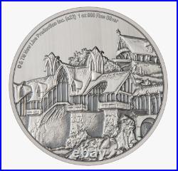 2022 THE LORD OF THE RINGS RIVENDELL 1oz. 999 Silver Coin OGP