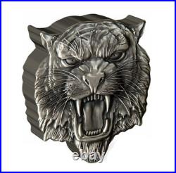 2022 TIGER Fierce Nature 2 oz. 999 silver coin Nuie 5$