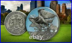 2022 Urban Hunters Falcon 3oz Antique Finish Silver Coin