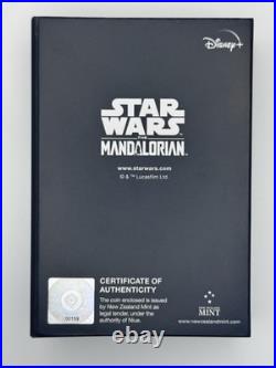 2023 $10 Star Wars Mandalorian N-1 Starfighter 3 Oz. 999 Silver Coin
