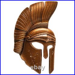 2023 10 oz Antique Solomon Islands Silver Trojan Helmet Shaped Coin (Box, CoA)