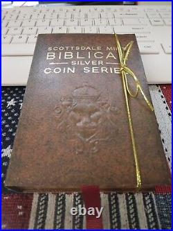 2023 2 oz Silver Coin Biblical Series (THE TOWER OF BABEL) ANTIQUED. 999 LOT#392