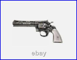 2023 2oz Chad S10KF Revolver High Relief Gilt MS70 Antiqued 1641 of 5000