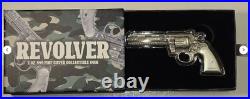 2023 2oz Chad S10KF Revolver High Relief Gilt MS70 Antiqued 1641 of 5000