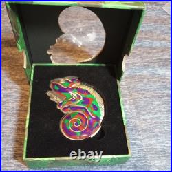 2023 3 oz Antique Barbados Silver Chameleon Coin 2023 3 oz Antique Barbados Silver Chameleon Coin
