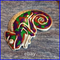 2023 3 oz Antique Barbados Silver Chameleon Coin 2023 3 oz Antique Barbados Silver Chameleon Coin