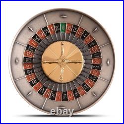 2023 3 oz Antique Niue Silver Spinning Roulette Wheel Coin (Box + CoA)