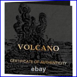 2023 5 oz Antique Vanuatu Silver Volcano Coin (Box, CoA)