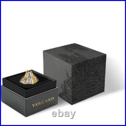 2023 5 oz Antique Vanuatu Silver Volcano Coin (Box, CoA)