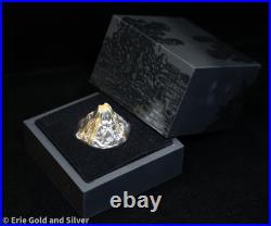 2023 $50 Vatu 5 oz 3D Antique Silver Vanuatu Volcano Coin in OGP