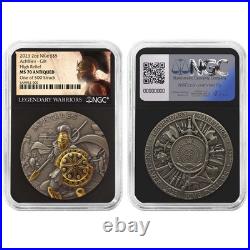 2023 Achilles 2 oz High Relief Silver Antiqued & Gold Gilded NGC MS70 Leg 2023 Achilles 2 oz High Relief Silver Antiqued & Gold Gilded NGC MS70 Leg