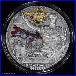 2023 Antique High Relief Roman Empire 2 oz. 999 Silver Coin in OGP