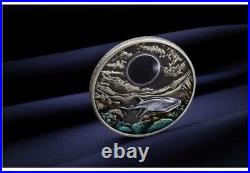 2023 Australia Ningaloo Eclipse 2 oz Silver Antique Coin Perth Mint New Ship Now