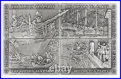 2023 Barbados 250 Years of Resistance Boston Tea Party 4oz Silver Coin Set