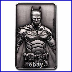 2023 Barbados 3 oz Silver Antique Batman Bar Coin