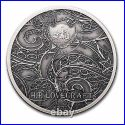 2023 CIT H. P. Lovecraft Azathoth 3 oz High Relief Antique Silver Coin 30401