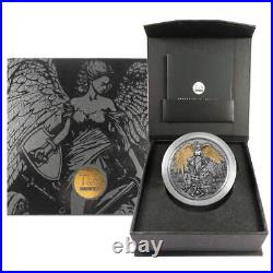 2023 Cameroon 2000 Francs Guardian Angel 2 oz High Relief Silver Antiqued and