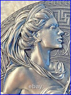 2023 Cameroon ARTEMIS 3 oz Gilded High Relief Antique Silver Coin-MINTAGE 333