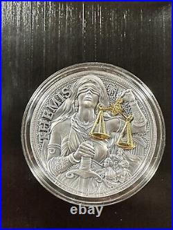 2023 Cameroon The Great Greek Mythology Themis 2 oz Silver Antiqued Mintage 500