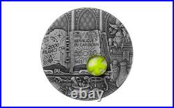 2023 Cameroon Wizard 2 oz Silver Coin Antiqued with Fluorescent Insert mtg 8888