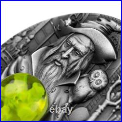 2023 Cameroon Wizard 2oz Silver High Relief Antiqued Coin with3D Insert 2023 Cameroon Wizard 2oz Silver High Relief Antiqued Coin with3D Insert