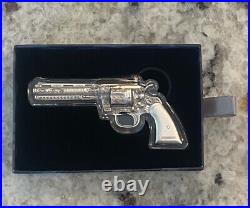 2023 Chad 2 oz Antiqued Silver Revolver (Only 5000 Mintage)