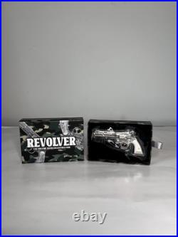 2023 Chad 2 oz Silver Revolver Gun Shaped Antiqued High Relief Coin. 999 (withBox) 2023 Chad 2 oz Silver Revolver Gun Shaped Antiqued High Relief Coin. 999 (withBox)