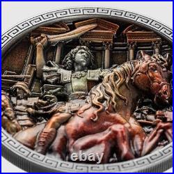 2023 Chad Alexander the Great 5oz Silver Antiqued Dome Shaped only 199 made
