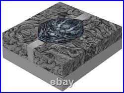 2023 Chad Nine Sons of the Dragon King 2 oz Silver Ultra High Relief Antiqued