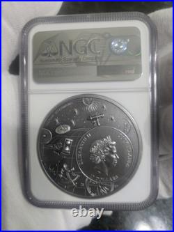 2023 Cook Islands $10 Astrolabe 2oz Silver. 999 NGC MS70 Antiqued