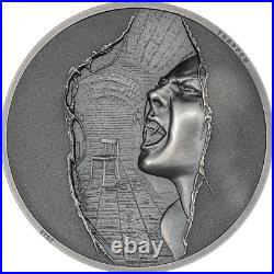 2023 Cook Islands Trapped Escape 1 oz 999 Silver Coin Antique Finish SOLD OUT