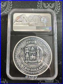 2023 Fiji 2 oz Silver Black Eagle FDOI NGC MS70 Antiqued Mintage of only 999 2023 Fiji 2 oz Silver Black Eagle FDOI NGC MS70 Antiqued Mintage of only 999