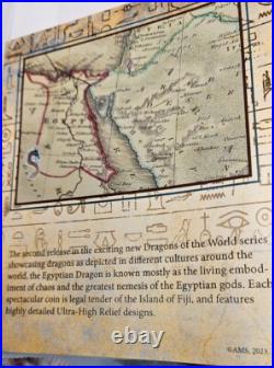 2023 Fiji Egyptian Dragon 1 oz. 999 Silver Antiqued Coin NGC MS70 With COA Perfect 2023 Fiji Egyptian Dragon 1 oz. 999 Silver Antiqued Coin NGC MS70 With COA Perfect