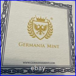 2023 Germania Valkyries Ostara 1 oz Silver Coin. 999 in Capsule-25k antiqued