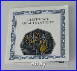 2023 Germania Witchcraft Seeress Ritual 1 oz silver coin antiqued Finish BOX COA
