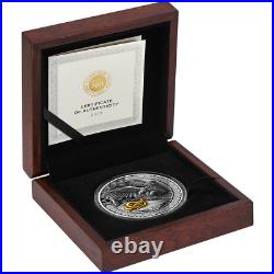 2023 Ghana Hunting in the Wild Eagle 50g Silver Antiqued Coin with Mintage 500