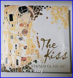 2023 Ghana The Kiss Stained Glass Art 2 oz Antique finish Silver Coin 500 Mint