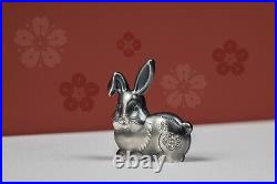 2023 Mongolia Lunar Collection Sweet Rabbit 1oz Silver Antiqued Coin