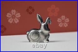 2023 Mongolia Lunar Collection Sweet Rabbit 1oz Silver Antiqued Coin