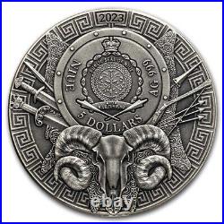 2023 Niue 2 oz Antique Silver Argonauts Argo Ship