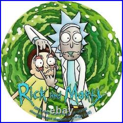 2023 Niue 2 oz Silver Antique Rick and Morty #144 Mintage of 300