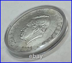 2023 Niue 50 gram The Fire Drake Antique Finish silver coin